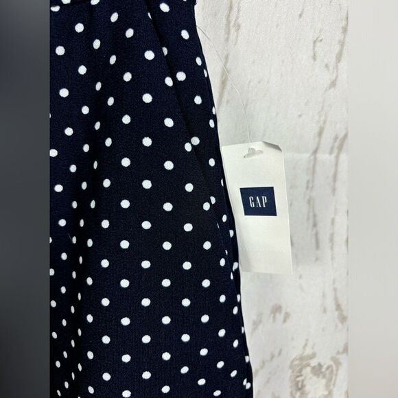 NWT Gap Pleated Navy Polka Dot Flowy Skirt Shorts - Picture 3 of 8